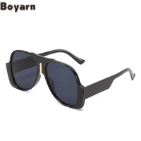 boyarn new large frame sunglasses steampunk fashion brand gs same glasses wide legs personality funny sunglasses wome