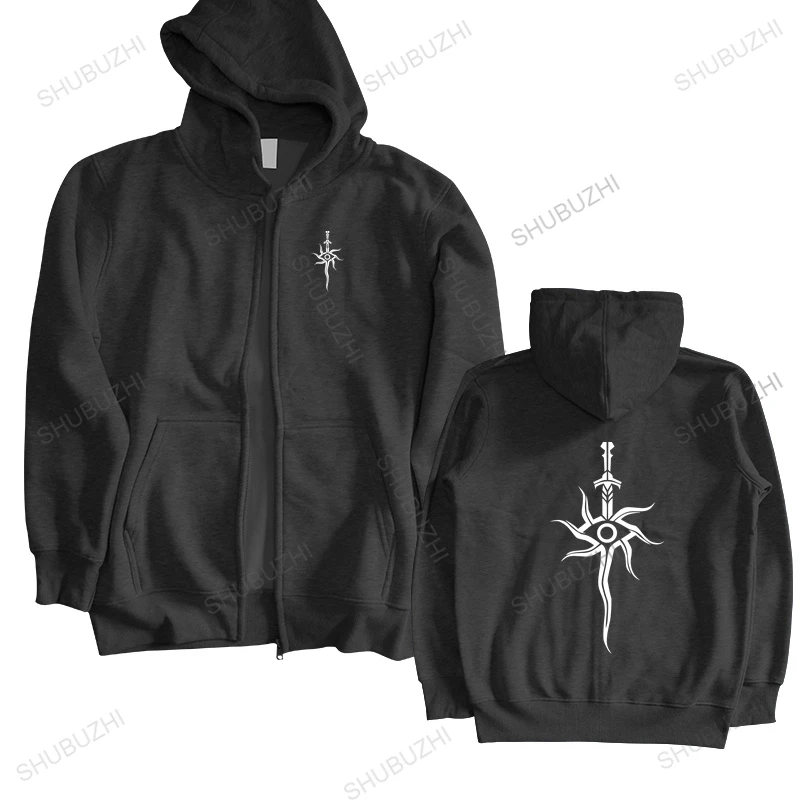 

drop shipping men autumn black hoody Dragon Age Inquisition Symbol Hip Hop Fishbone Printed mens shubuzhi hoodies cotton hoodies