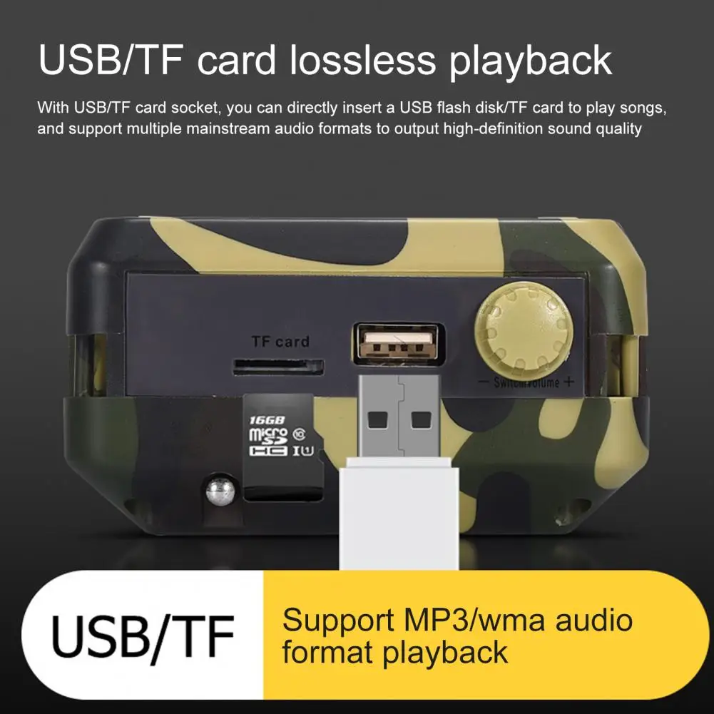 48W/38W Hunting Decoy Calls Electronic Bird Caller CamouflageElectric Hunting Decoy Speaker MP3 Speaker Remote Controller Kit