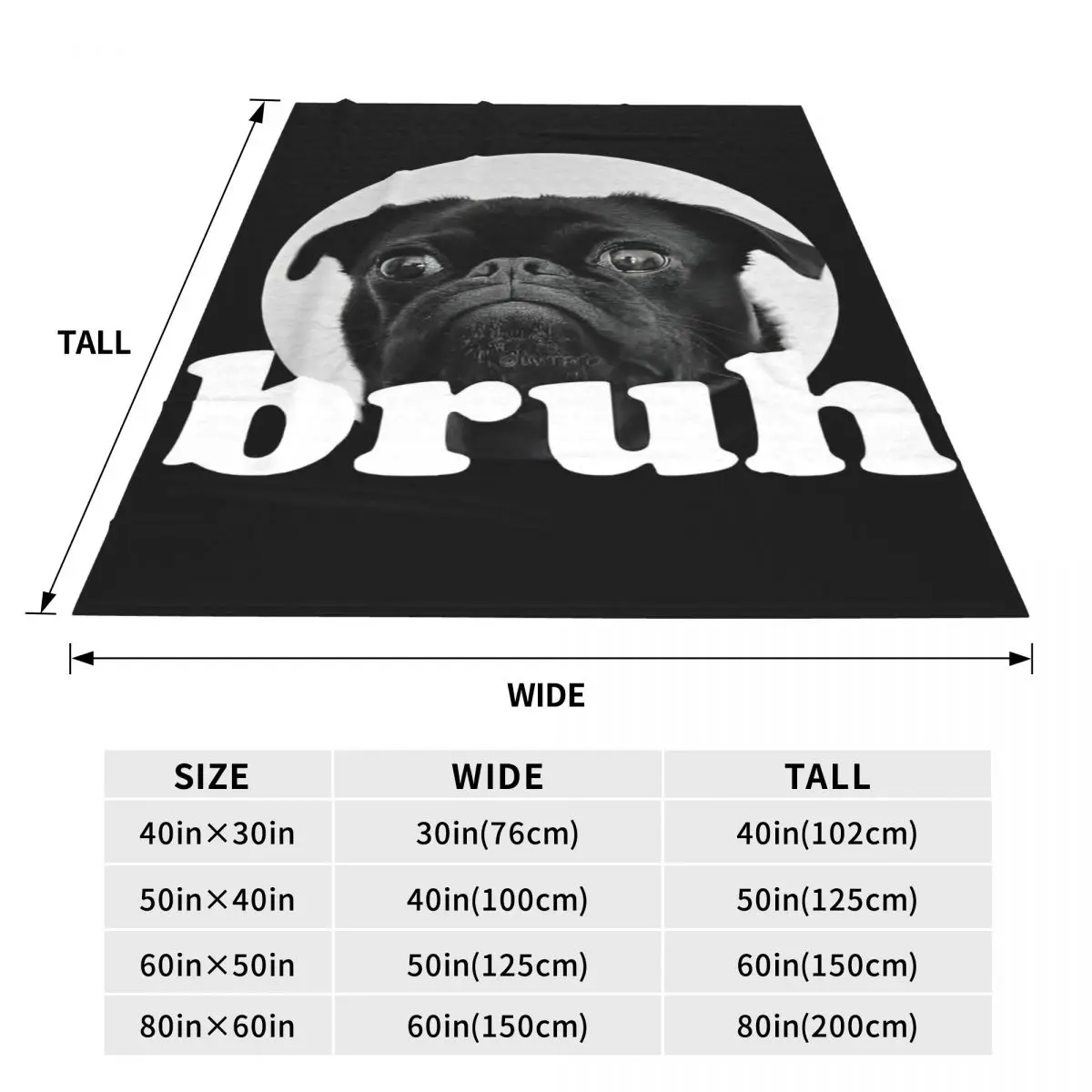 Очаровательные фланелевые одеяла с надписью мопса смешной юмор мягкое теплое