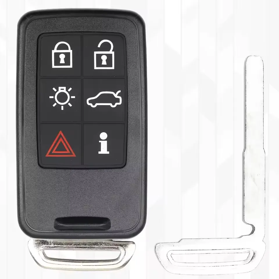 Фото Смарт-ключ-пульт YangWang Replacement для автомобиля, 434 МГц, чип ID46, для Volvo XC60 S60 S60L V40 V60 S80 XC70, KR55WK49264, 5 кнопок №3