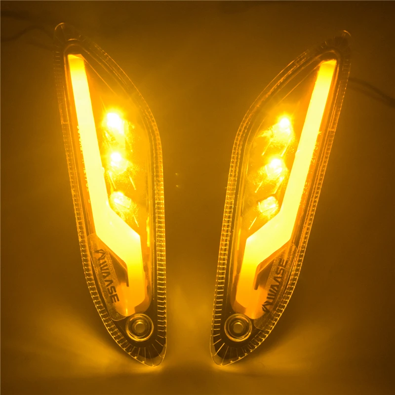Мотоциклетные передние и задние поворотные сигналы E-Mark дневные ходовые огни