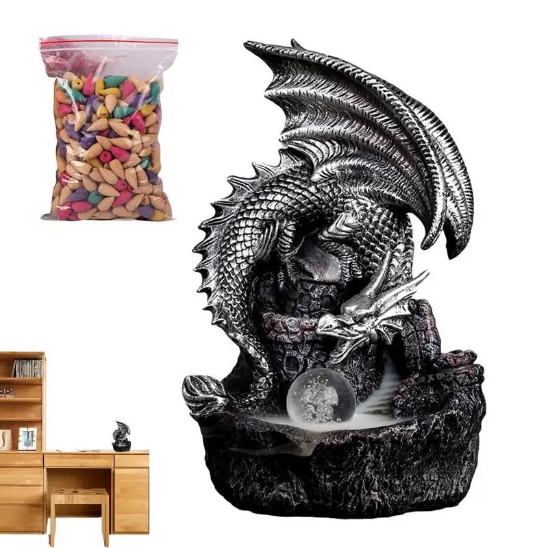 

Горелка для благовоний в Форме Дракона ручной работы, Большая горелка для благовоний В Форме Дракона для украшения, рельефная горелка для благовоний для ароматерапии