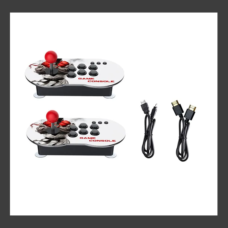 

2pcs MT6 4K HD Video Arcade Game Console HDMI Compatible 3D Dual Controller Joystick Game Player