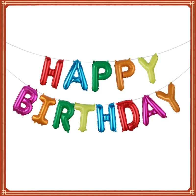 

Happy Birthday Decoration Balloons Rose Gold Letter Foil Ballons Birthday Party Decorations Globos Balony Anniversaire