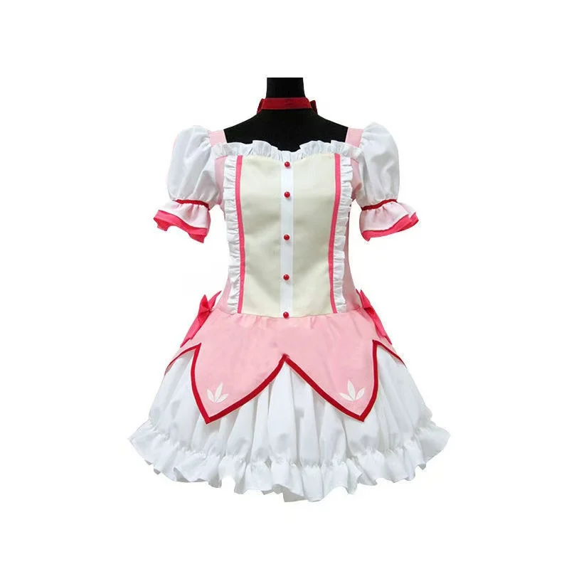 Костюм Puella Magi Madoka Magica cos Xiao Mei Yan Косплей боевой костюм аниме олень глаза Круглый