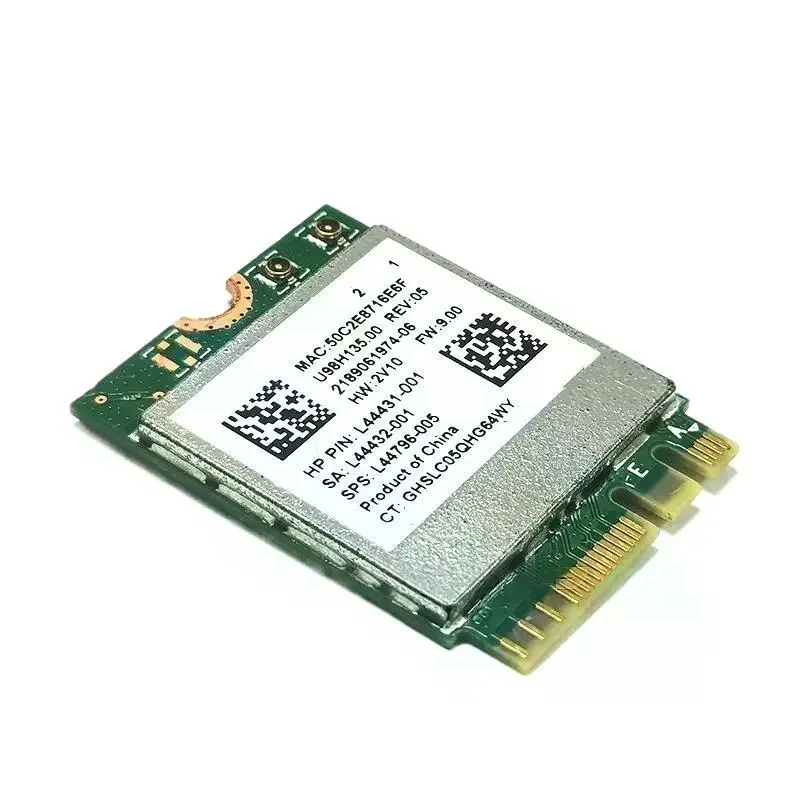 Фото 1 комплект Wi-Fi-карты 2,4 ГГц с поддержкой Bluetooth, IPX-разъемом, RTL8822CE, двухдиапазонной технологией 802.11ac, скоростью 1200 Мбит/с, M2 Wi-Fi карта №4