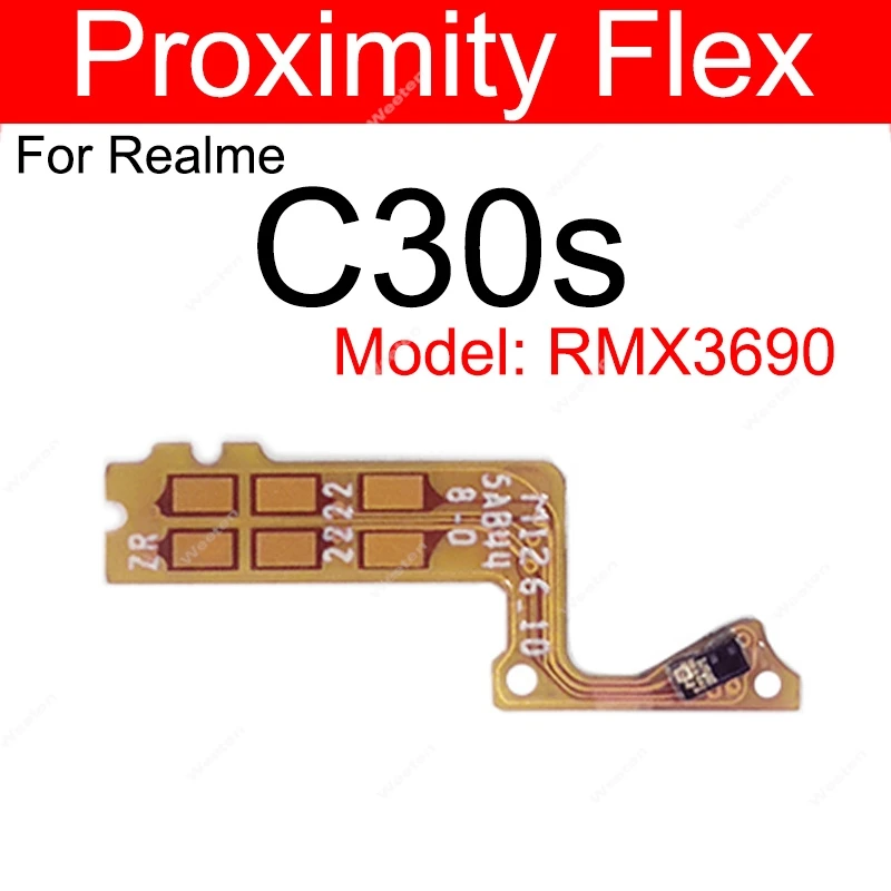 Фото Для Realme X2 Pro X3 Super Zoom X50 X50M C30 C30s C33 C35 C65 Гибкий кабель приближения с датчиком окружающего освещения Гибкий ленточный разъем №3