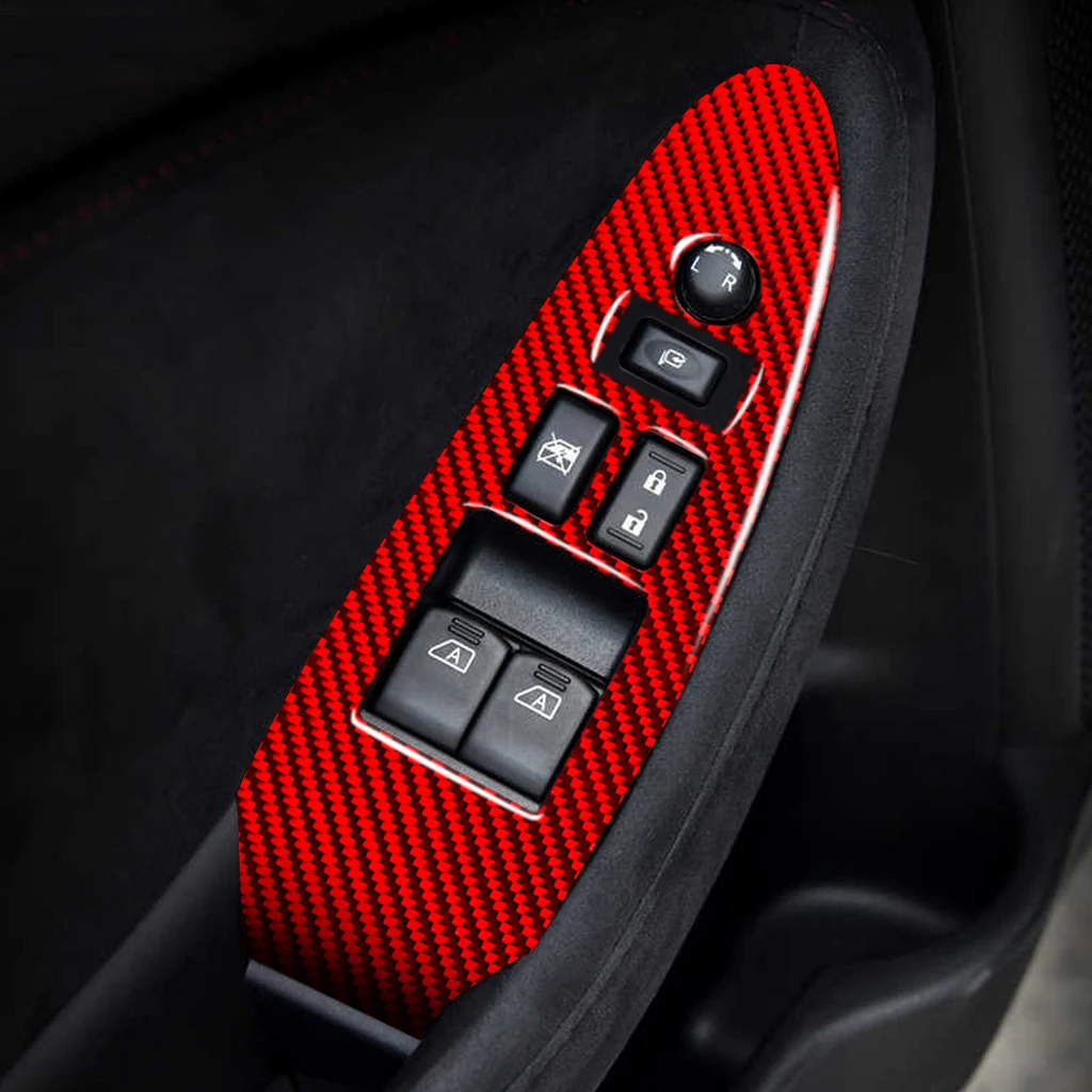 Для Nissan 370Z Z34 2009-2022 реальное углеродное волокно отделка окон Обложка аксессуары
