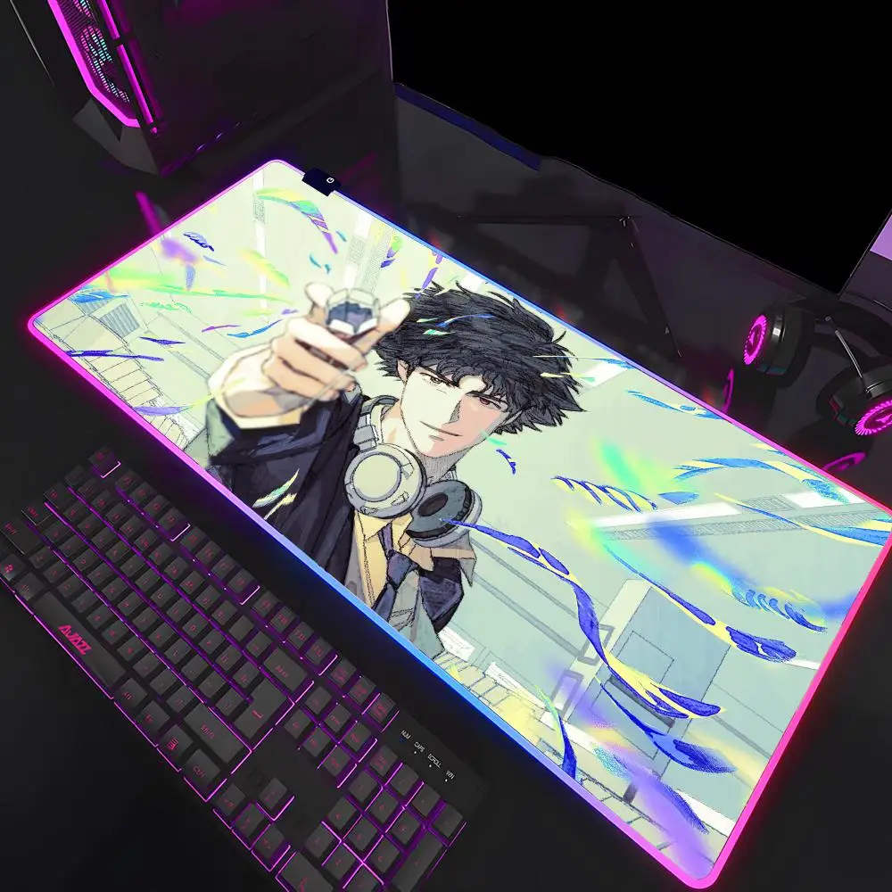 Коврик для мыши Space Cowboy Bebop Коврик для мыши с HD-печатью Компьютерные геймеры с запирающимся краем Нескользящий коврик для мыши RGB XXL90x40 см Клавиатура ПК Des (art.: 3920d2ec0ec2f) - 3920d2ec0ec2f