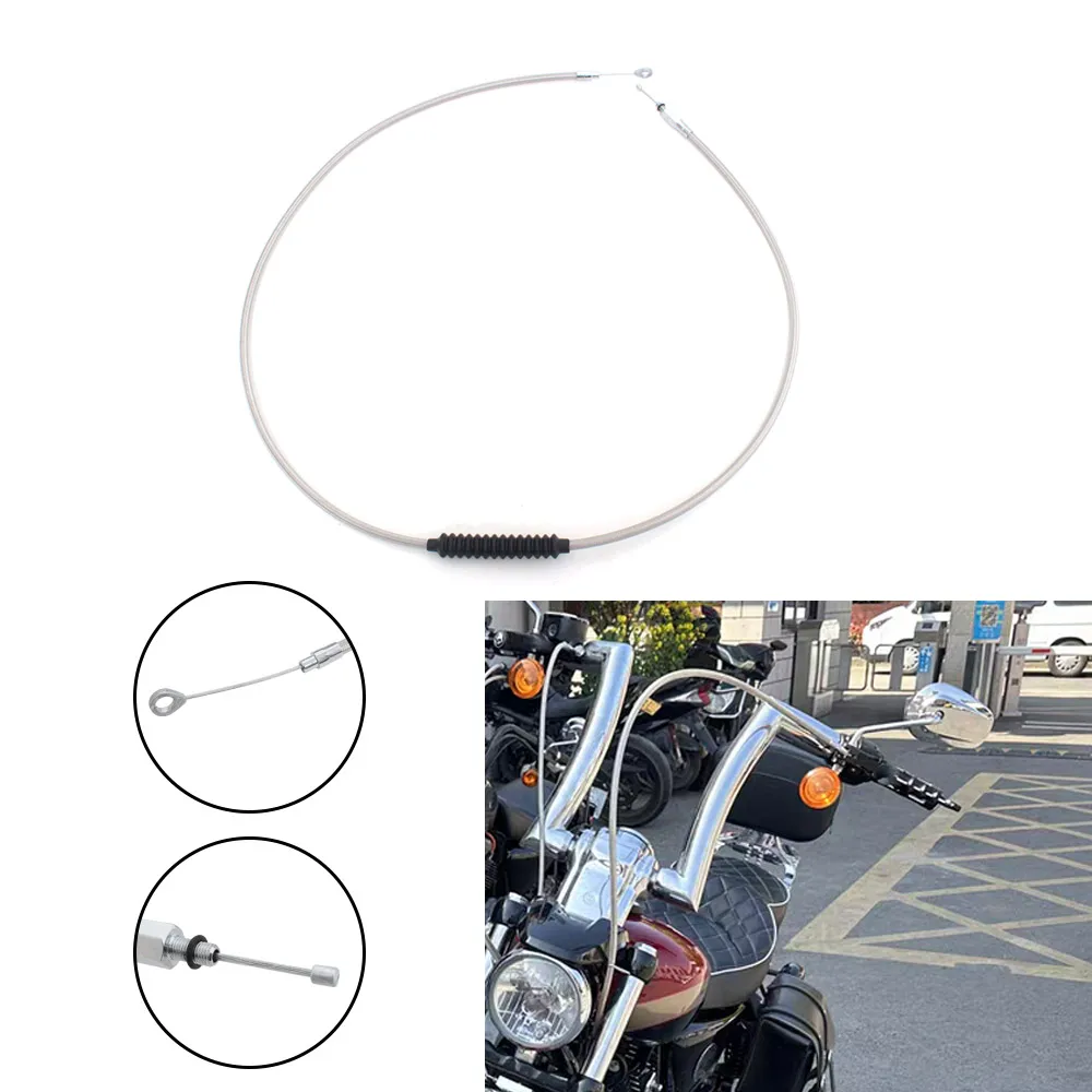 Фото Трос сцепления из вольфрамовой стали для мотоцикла Harley Sportster Seventy Two Hard Candy Custom XL1200V 2013-2014, 160 см/63 дюйма, серебристый №1