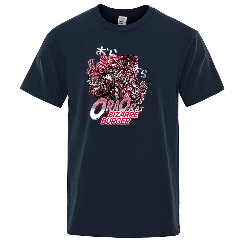 

JoJo's Bizarre Adventure T-Shirts Men Summer New Casual Tops Hip Hop Cotton Short Sleeve Japan Anime T Shirt Male Streetwear