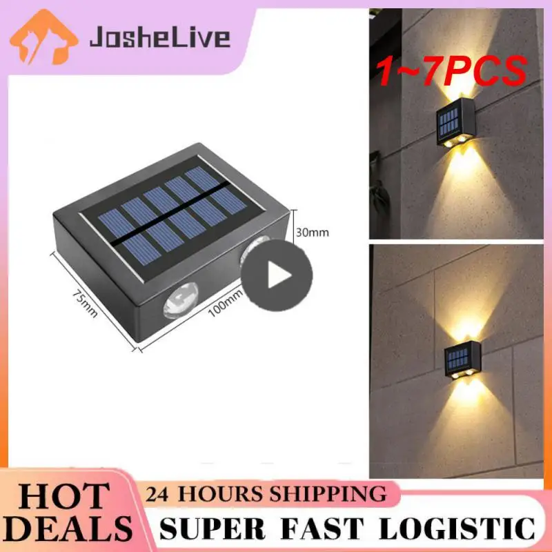 

1~7PCS Abs Waterproof Solar Induction Lamps Solar Charging Led Solar Wall Lamp Automatically Turned On Solar Wall Light Light