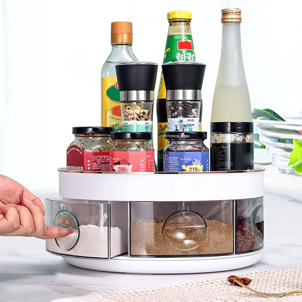 

Multipurpose Reusable 360 Degree Rotating Seasoning Holder for Home