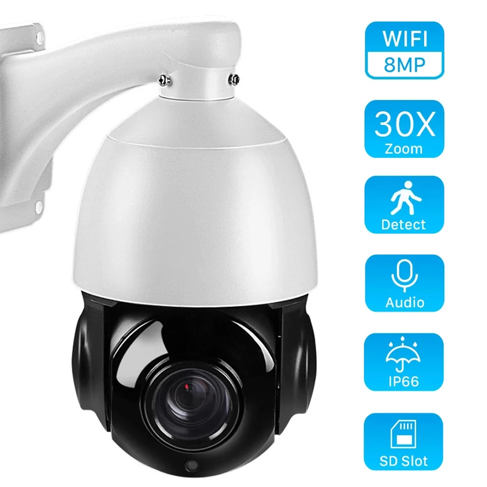 

IP-камера, 8 Мп, 4K, PTZ, Onvif, H.265