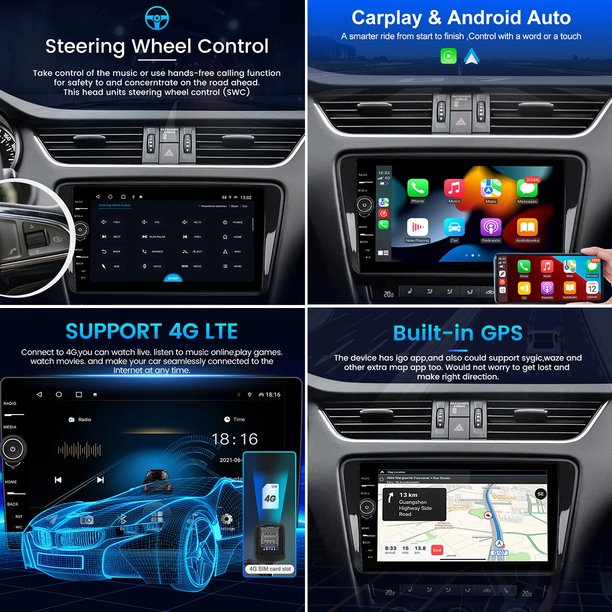 Автомобильная Мультимедийная система Carplay Android для Renault Kaptur Captur Clio Samsung QM3 2011-2018 QLED