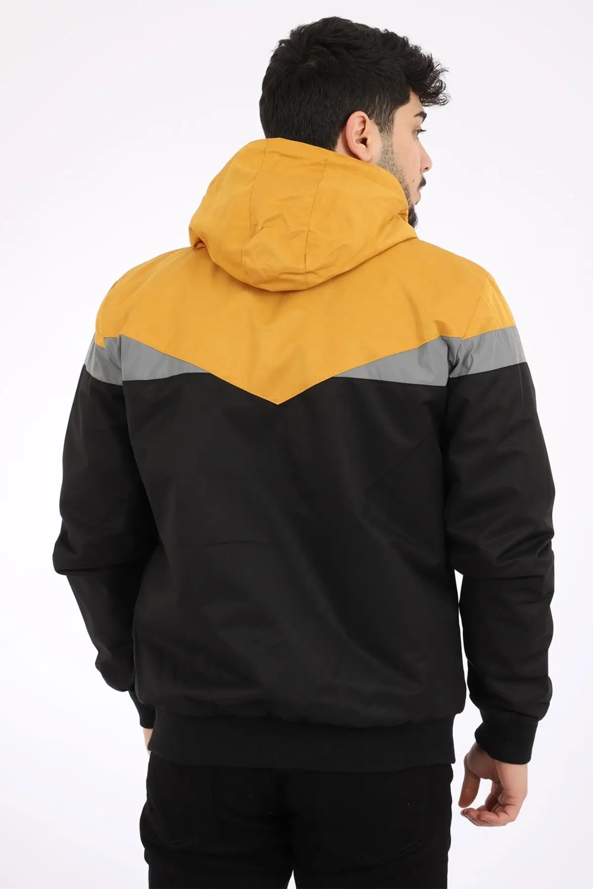 Bill Ucgen Parcali Hooded Seasonal Coat 1220