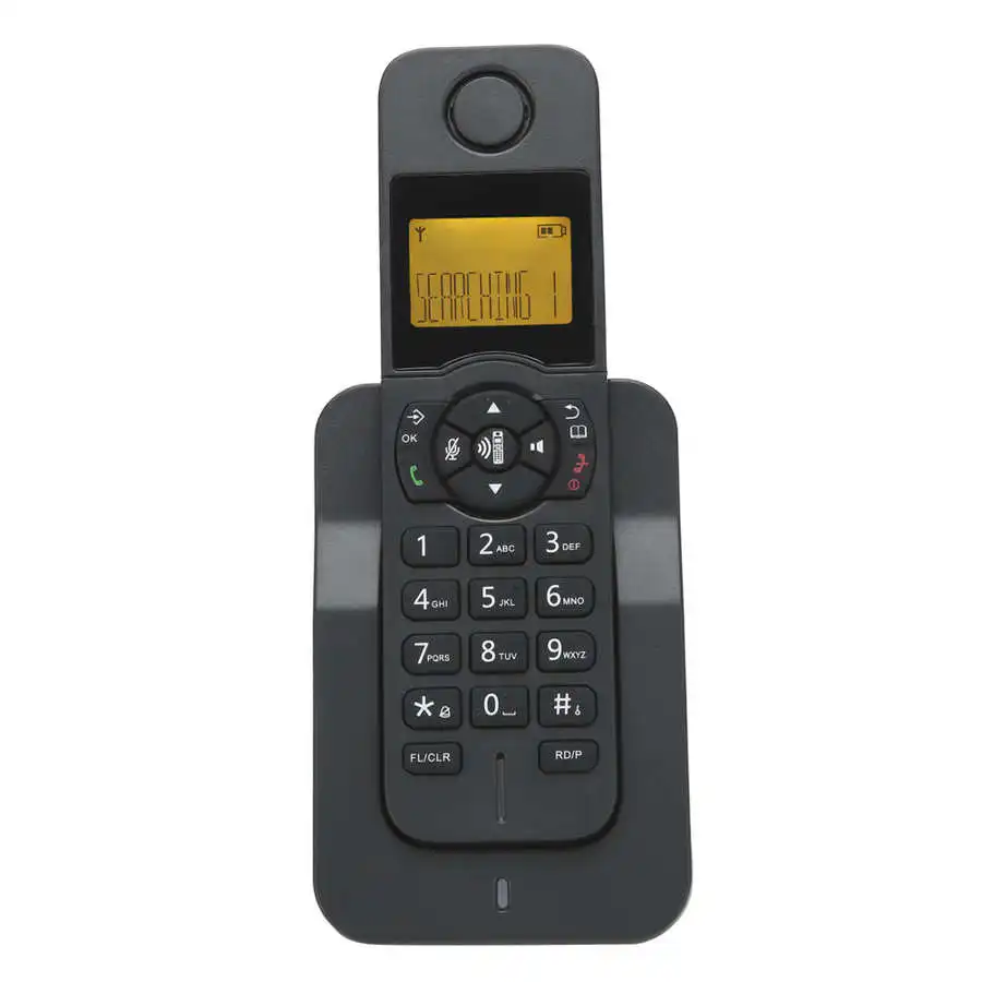 expandable cordless phone telephone with lcd display caller id hands free calls conference call 16 languages for office home free global shipping