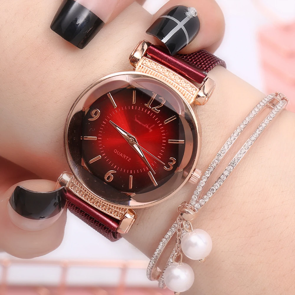 

NO.2 A1684 Fashion Ladies Geometric Roman Numeral Quartz movement Watch