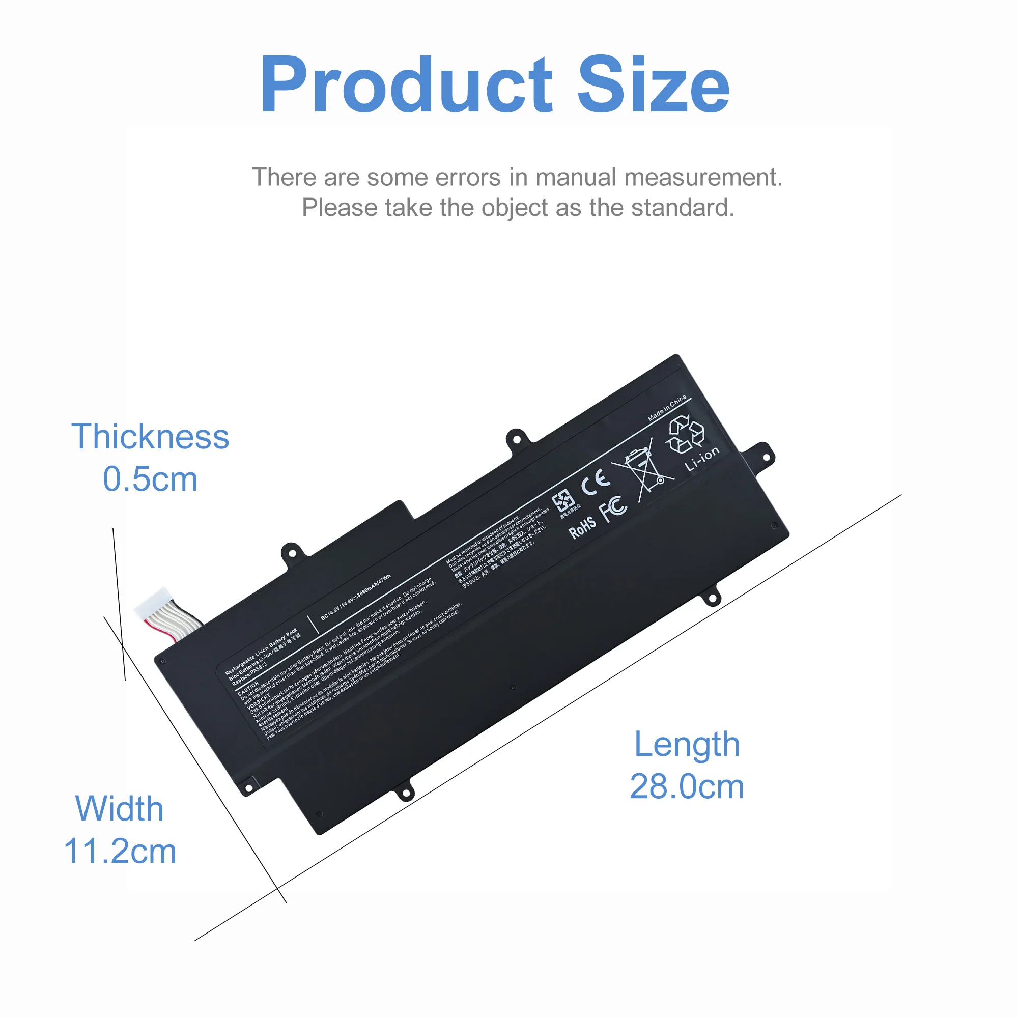 Фото Аккумулятор для ноутбука LOLG PA5013U-1BRS PA5013U для Toshiba Portege Z830 Z835 Z930 Z935 Ultrabook PA5013 14.8V 3060mAh + инструмент для замены (бесплатно) №5