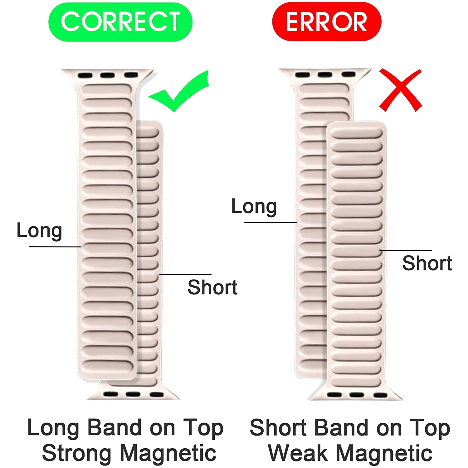 Silicone link loop Magnetic strap For apple watch band 44mm 40mm iWatch series7 6 SE 5 4 3 2 1 Sport Rubber bracelet 42mm 38mm