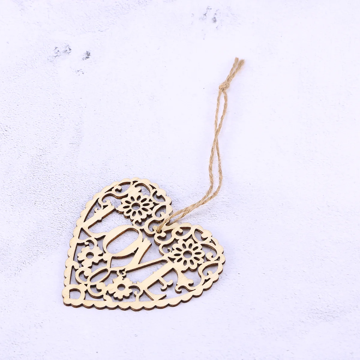 

Heart Wooden Embellishments Love Craft Ornament Hanging Shaped Shape Pattern Hollowed Wood Wedding Slices Discs Cutout Pieces