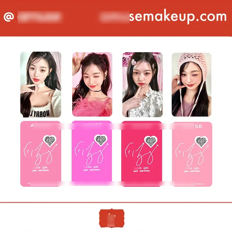 4Pcs Idol Girl Lomo Cards New Album WONGYONG High Quality Photocards HD Printd Photo Fans Gifts Collection