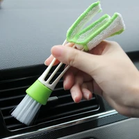 2 in 1 car ac outlet cleaning tool multifunctional dust brush car accessories interior multifunction brush cleaning tool