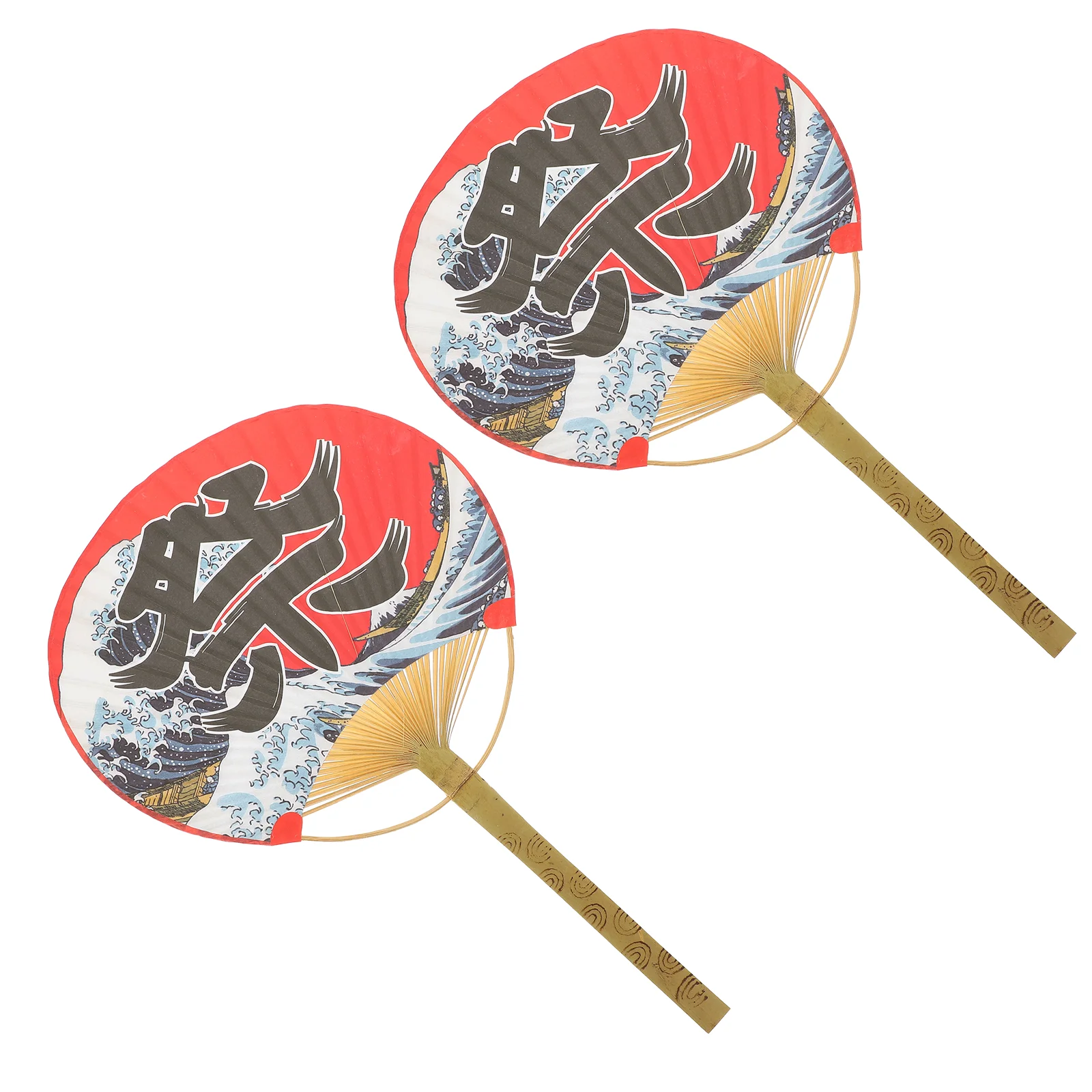 

Fan Hand Fans Japanese Paper Chinese Wedding Vintage Paddle Round Handheld Decor Folding Decorative Dancing Circular Asian Party