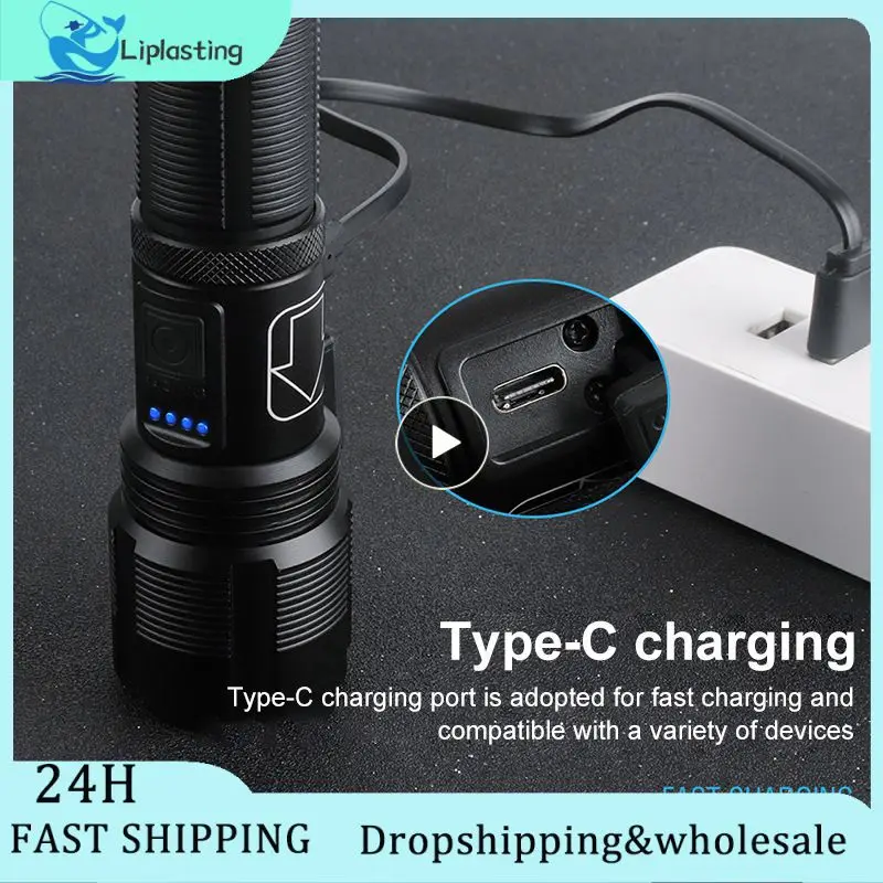 

XHP50 Super Bright Flashlight USB Rechargeable Outdoor Led Flashlights 5 Modes Torch Waterproof Power Display Camping Emergency