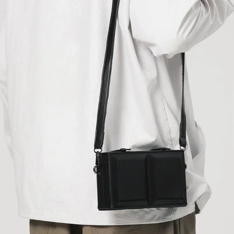 Мужская сумка через плечо из ПУ кожи 2024