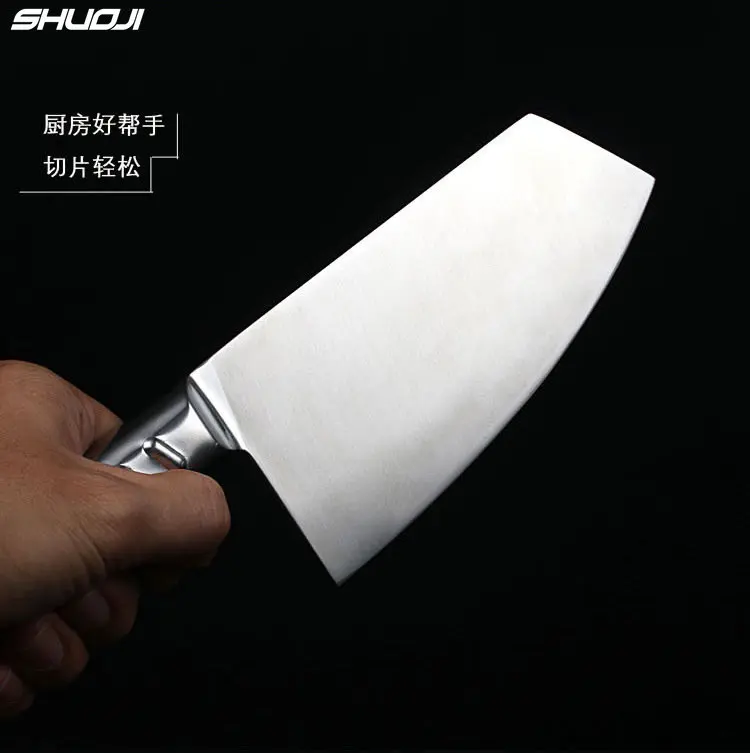 SHUOJI Slicing Kitchen Knife 4Cr13 Stainless Steel Chef Knives Durable Handle Cooking Slicer Full Tang Design Blade Kitchen Tool