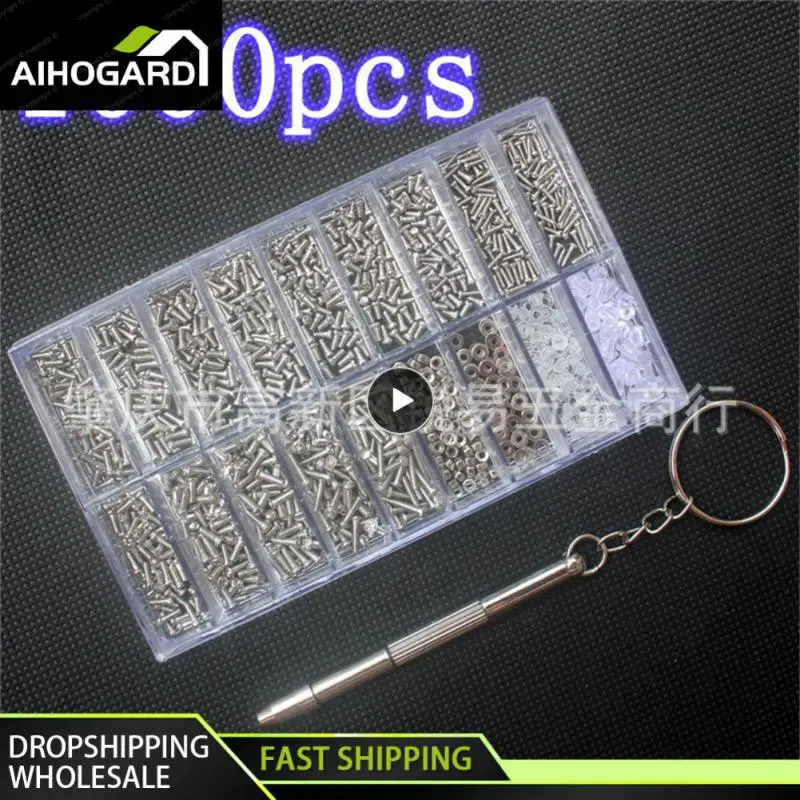 

Optical Repair Tool Stainless Hex Screws Nuts Repair Kits Convenient Portable Multipurpose Assortment Kit Screwdriver Tools