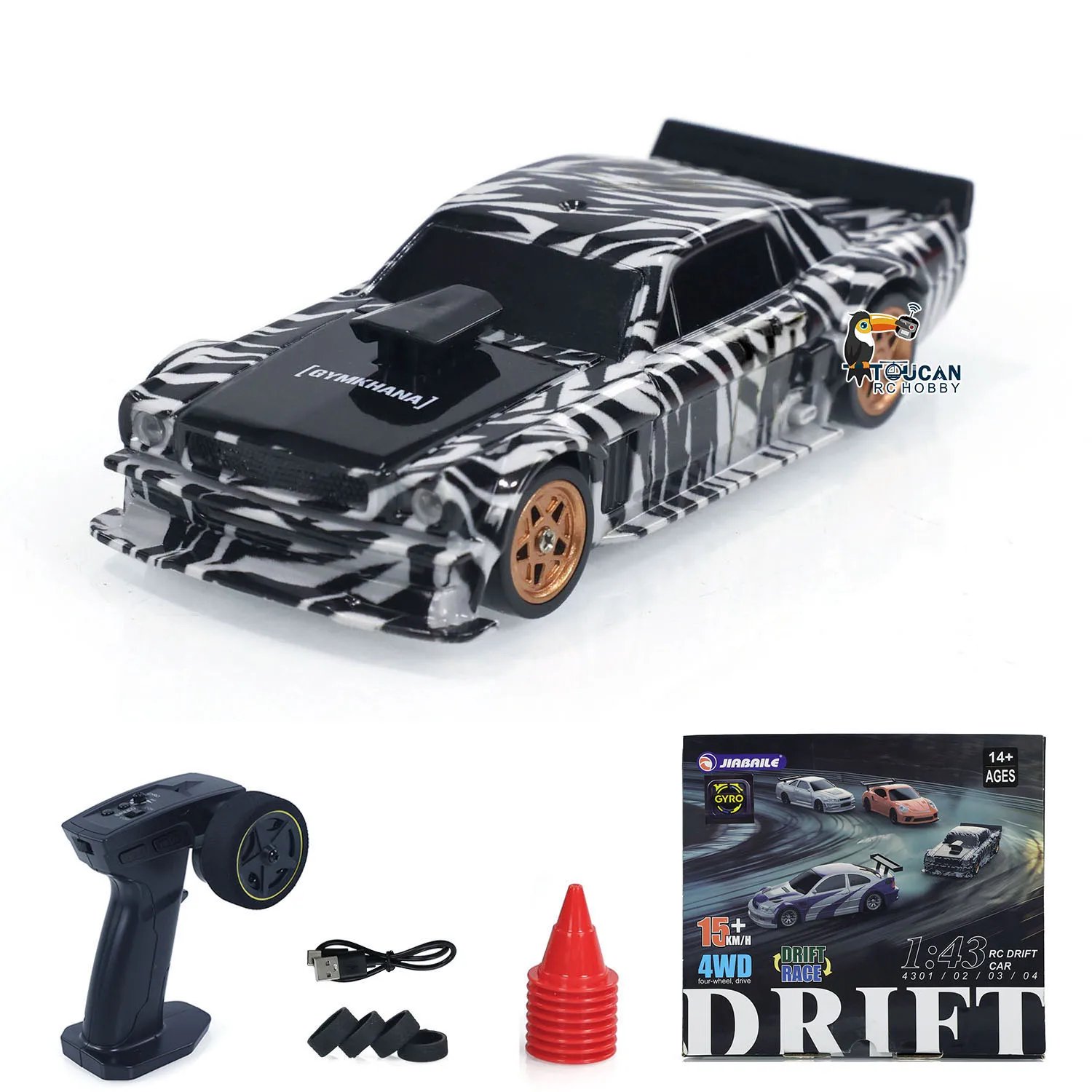 Фото 1/43 4WD RTR RC Скоростной автомобиль с полным приводом Радиоуправление 2,4 г Мини-гоночный дрейфующий дистанционный автомобиль Игрушечная высокоскоростная модель в подарок для мальчика №3