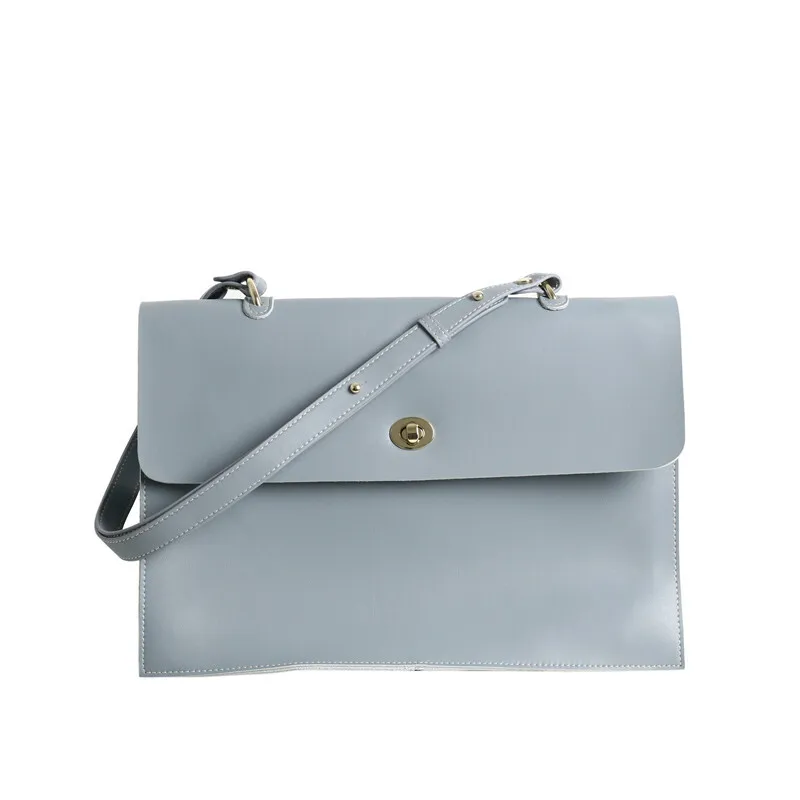 Новая нишевая сумка женская сумка-тоут модный вместительный кожаный портфель на