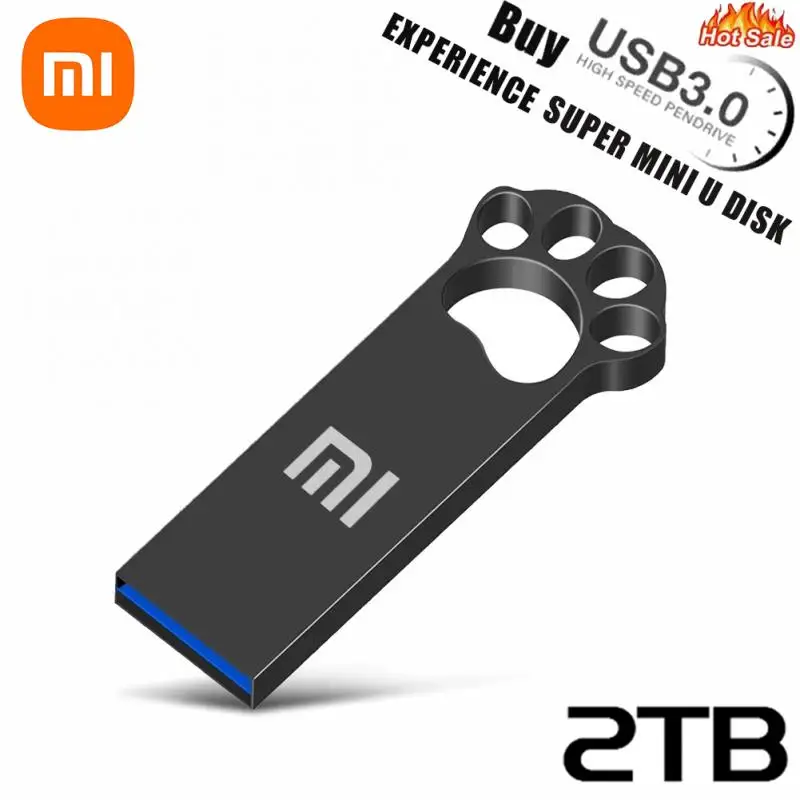 Xiaomi MIJIA U Disk USB3.2 флэш-накопитель 2 ТБ 1 512 ГБ 64 адаптер TYPE-C металлический