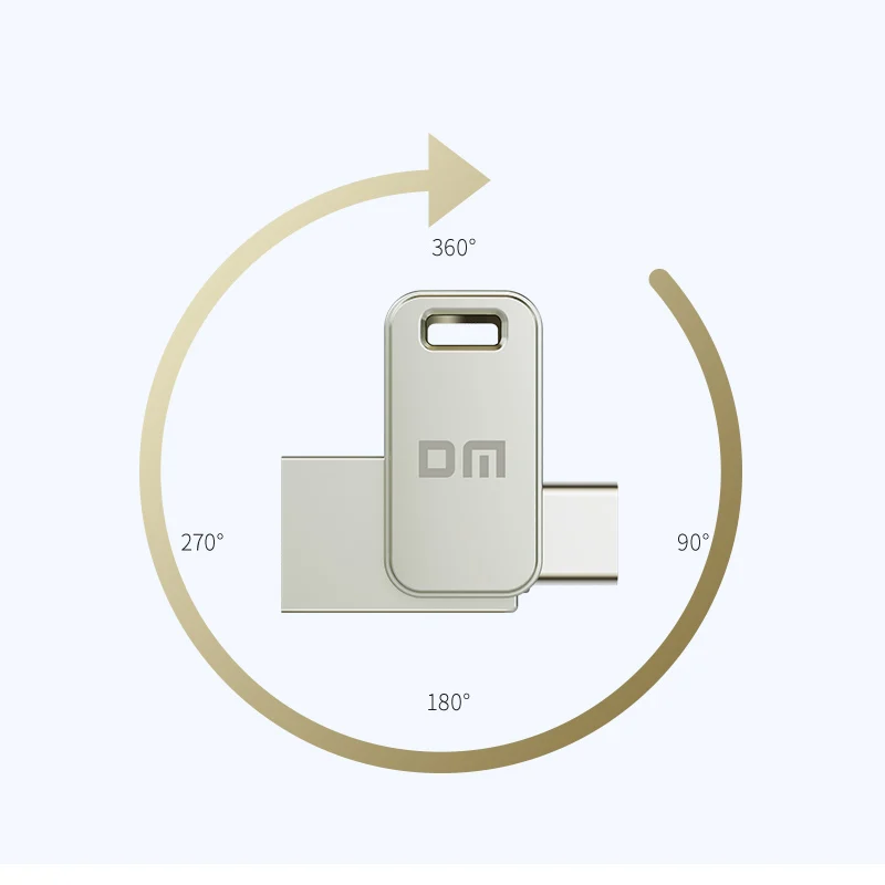 DM PD060 Двухпортовый флеш-накопитель USB 3.2 Gen1 Type-C + Type-A OTG для Android  iOS  ПК  Mac (art.: 3920d9188c317) - 3920d9188c317
