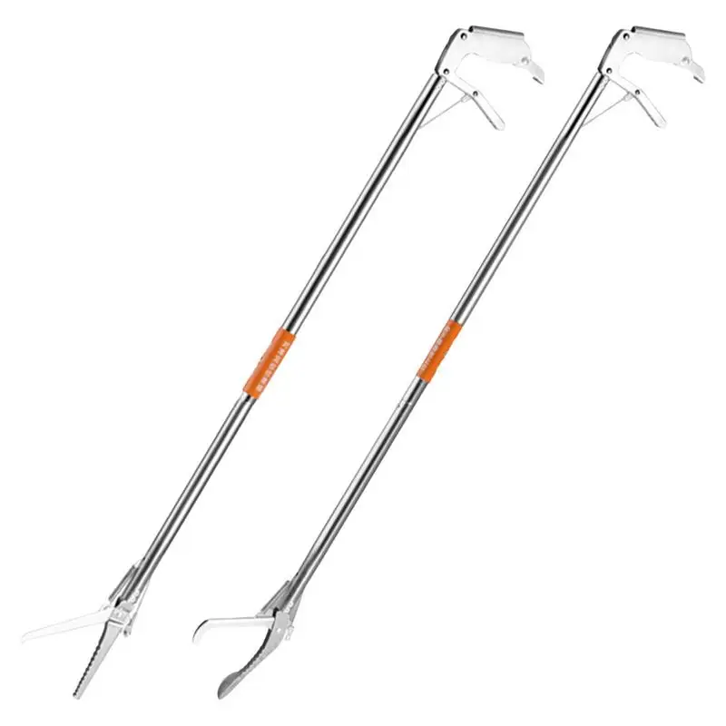 Змеиная кожа складные змеи Ловец Щипцы из нержавеющей стали широкая губка