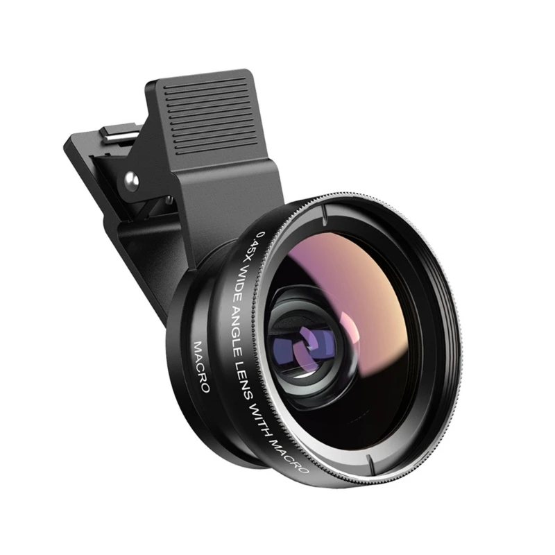 

ELEGANT Phone Lens kit 0.45x Super Wide Angle & 12.5x Macro Micro Lens HD Camera Lentes for iPhone 6S 7 Xiaomi more cellphones