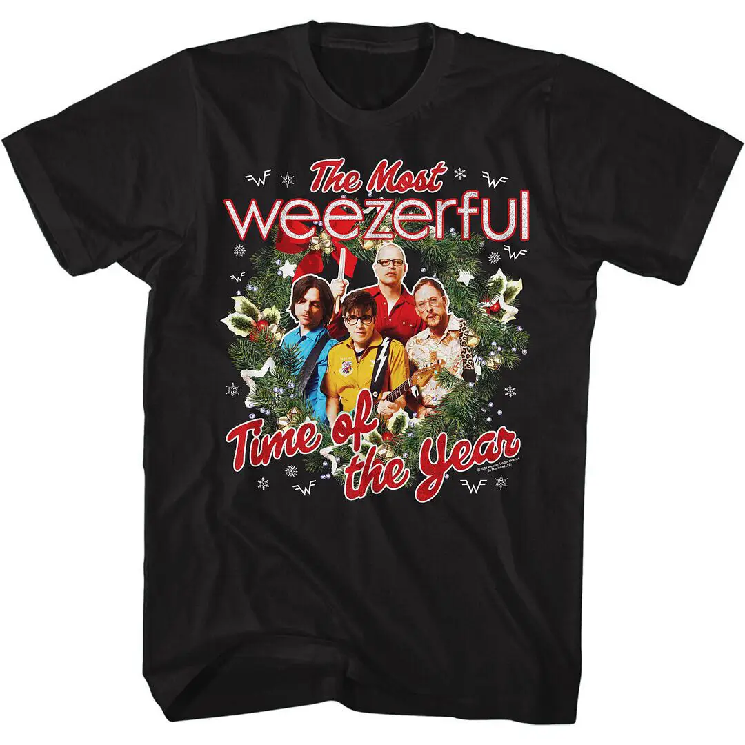 Большая Черная Мужская футболка Weezer Weezerful