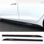 Наклейки на дверь и боковую юбку автомобиля, 2 шт., наклейки для кузова Alfa Romeo Mito 147 156 159 166 GT Giulia Giulietta Stelvio 2017 2018 2019