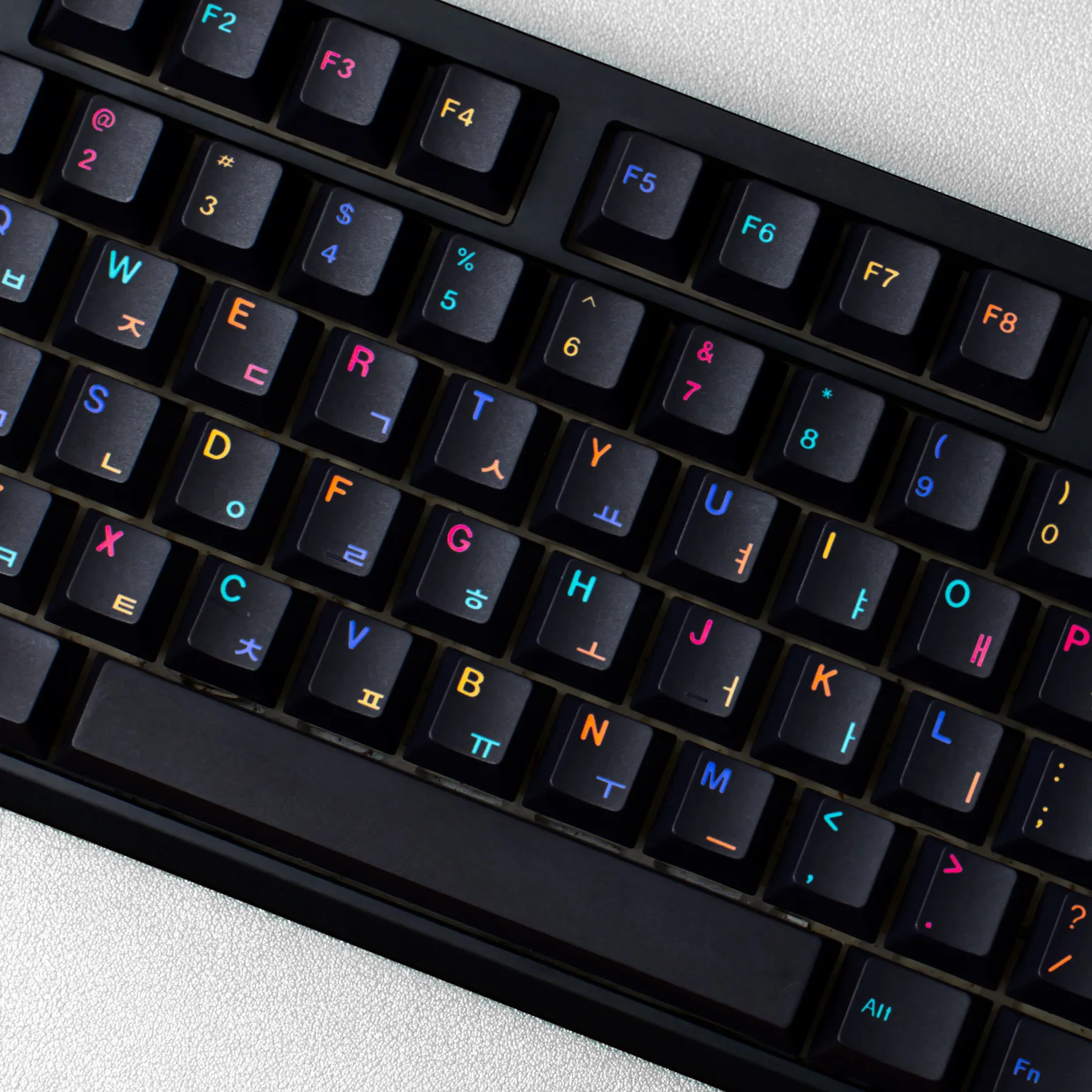 143-клавишные креативные колпачки для клавиш PBT Cherry Profile, черные колпачки для игровой механической клавиатуры AZERTY ENKRFRDEESJP (art.: 3920d09e4ab54) - 3920d09e4ab54