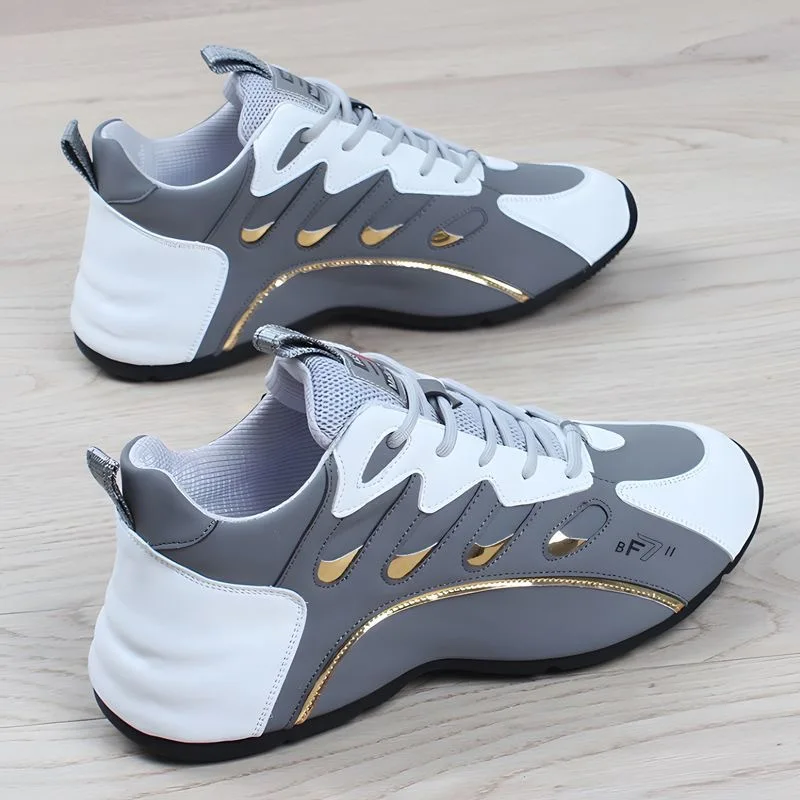 

Brand Designer Shoes Men Soft Comfortable Height Increasing Men Casual Shoes Tenis Masculino White Shoes Platform Sneakers Men
