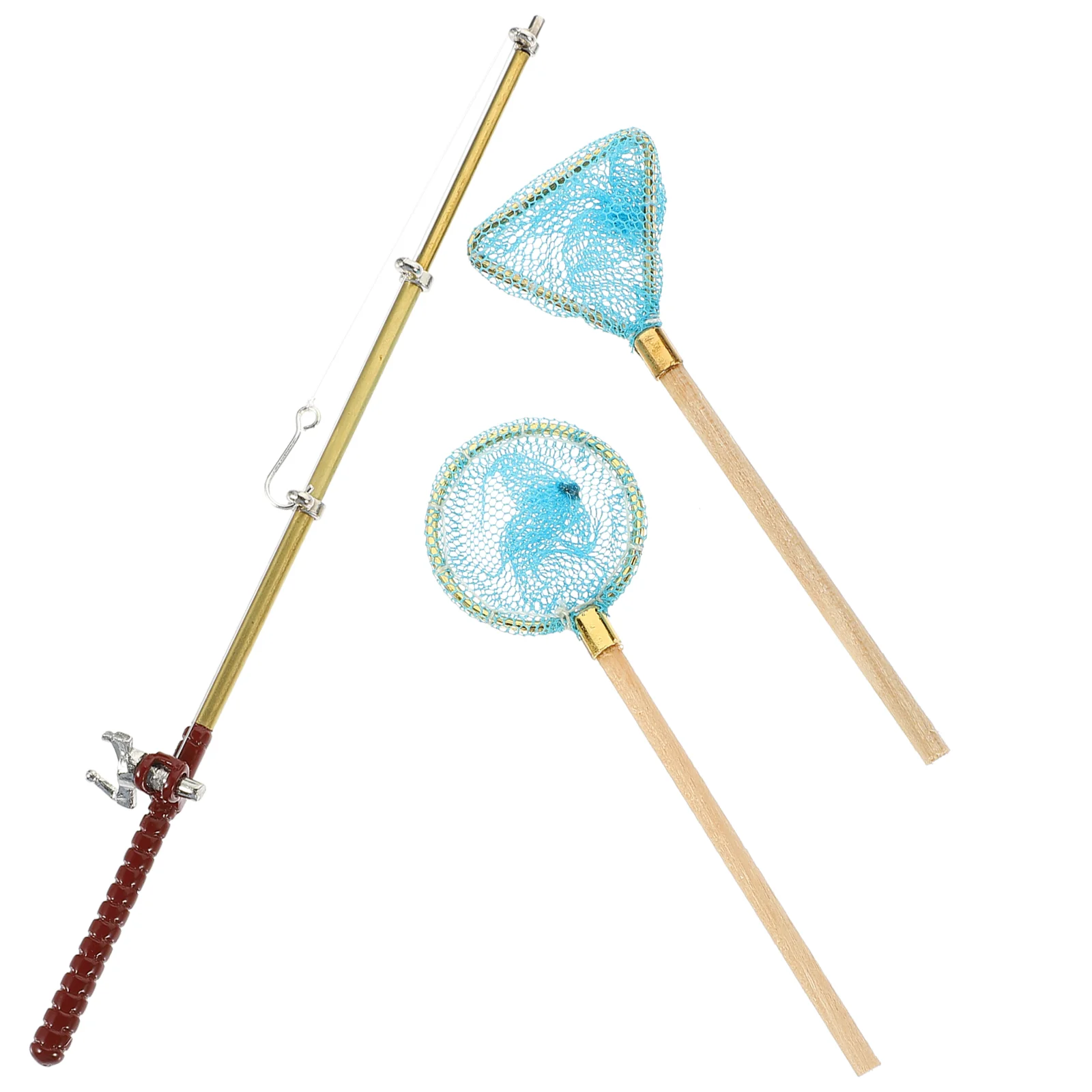 Игрушка-удочка для рыбалки мини-украшения аксессуары дома моделирование ролевые