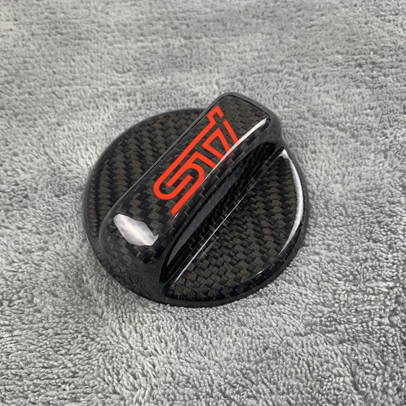 

3K саржевая накладка на крышку топливного бака из настоящего углеродного волокна для Subaru BRZ WRX, внешний автоаксессуар ручной работы с клейкой подложкой