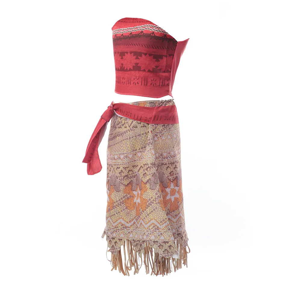 Платье Принцессы Диснея Моана платья ваяна для девочек косплей костюм на