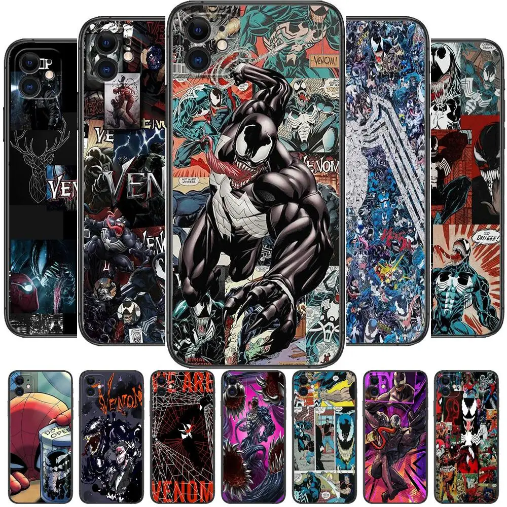 

Venom Comics anime Phone Cases For iphone 13 Pro Max case 12 11 Pro Max 8 PLUS 7PLUS 6S XR X XS 6 mini se mobile cell