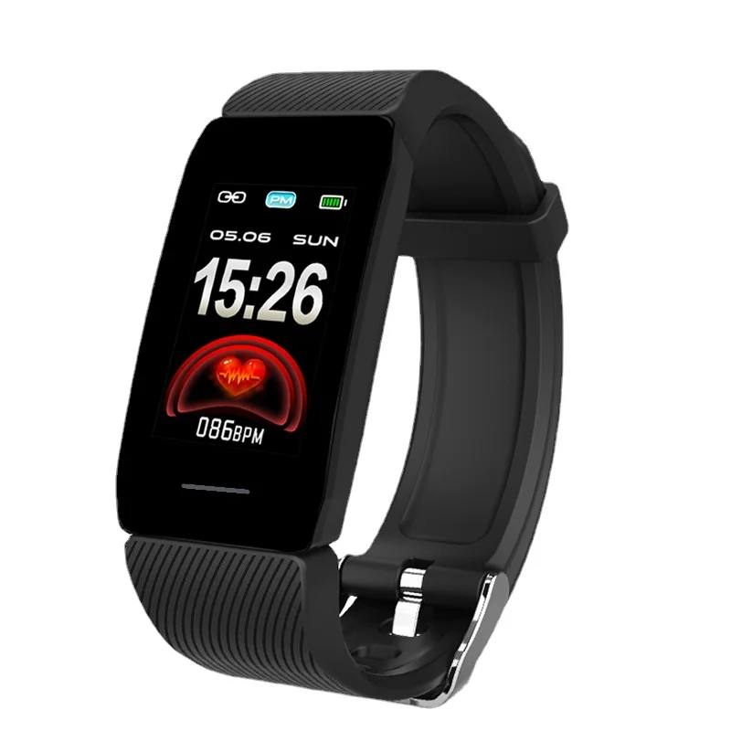 

SHCKER Smart Band Display meteorologico pressione sanguigna cardiofrequenzimetro Fitness Tracker Smart Watch bracciale