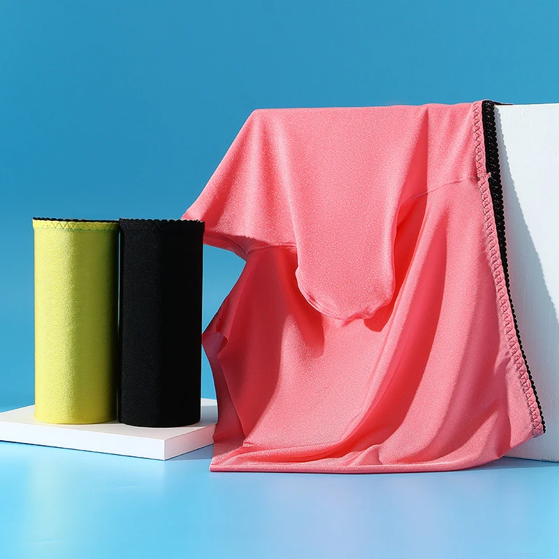 4Pcs/Lot New Style Men's Ice Silk Underwear Spring Summer Men's Boxer Pants Quick Drying Breathable Thin Sexy Men's Underwear