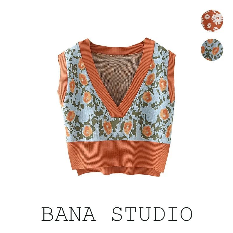 Внешняя торговля Bana Cut the Tag off Женская одежда Свободный V-образный вырез